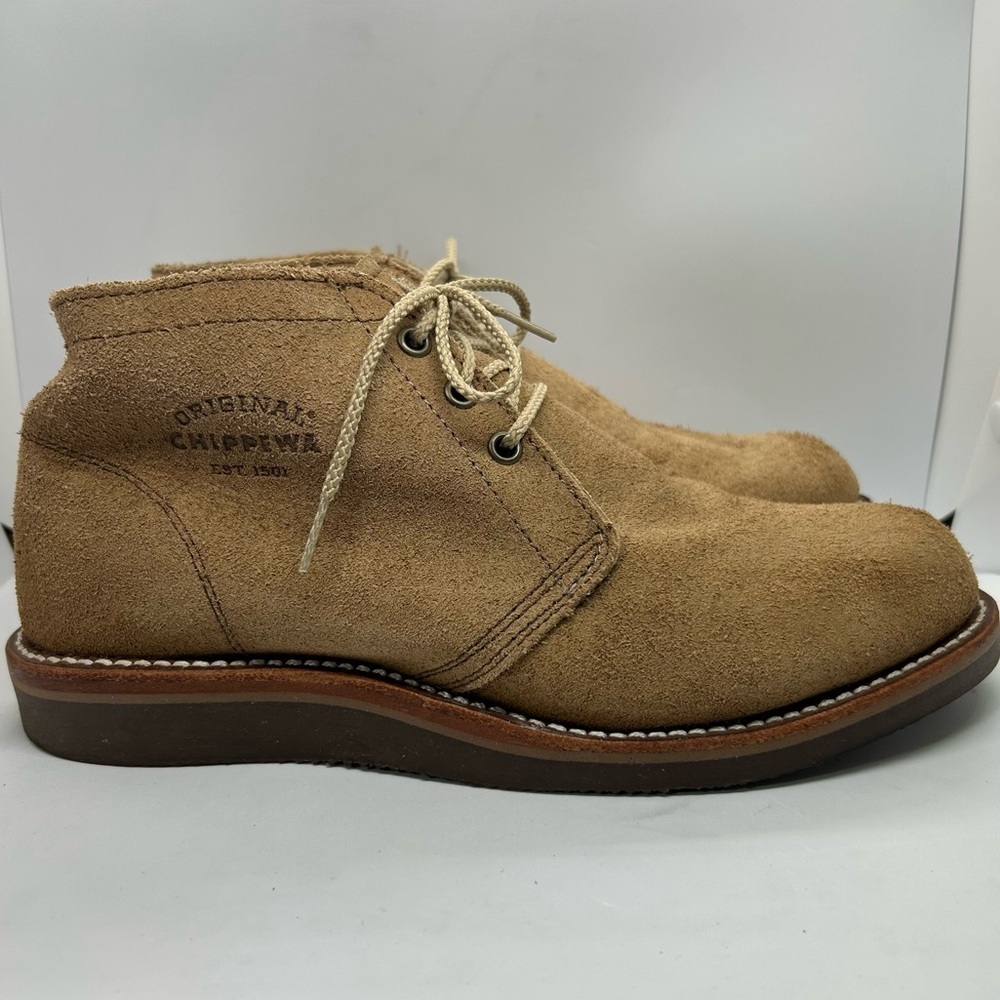 Original Chippewa Tan Rough-out Suede Chukka Boot Mens size 8E